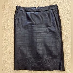 Max Mara leather skirt